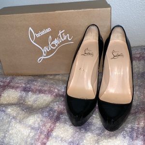 Christian Louboutin Rolando 120 Patent Leather Pumps